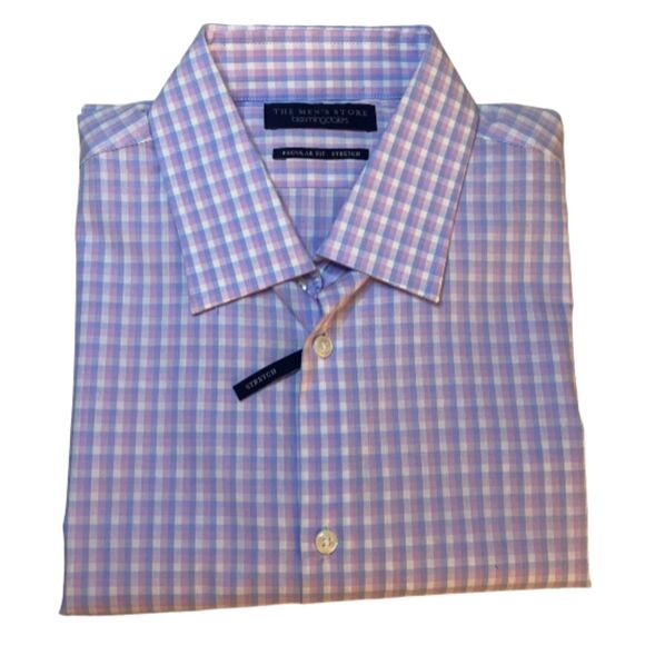 The Men's Store at Bloomingdale's Regular Fit Dress Shirt Lilac 15 1/2, 34-35 - Picture 8 of 12